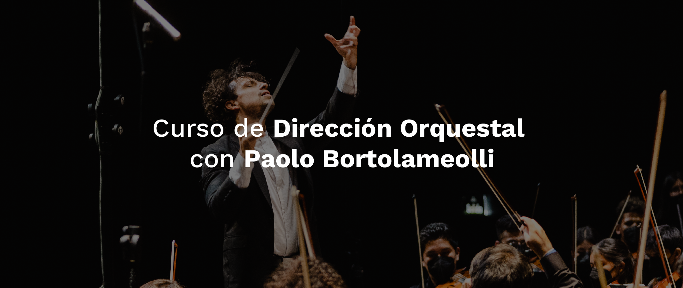 Curso de Dirección Orquestal con Paolo Bortolameolli
